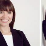 Zwei verschiedene Bewerbungsbilder aus dem Fotostudio Thomas.
